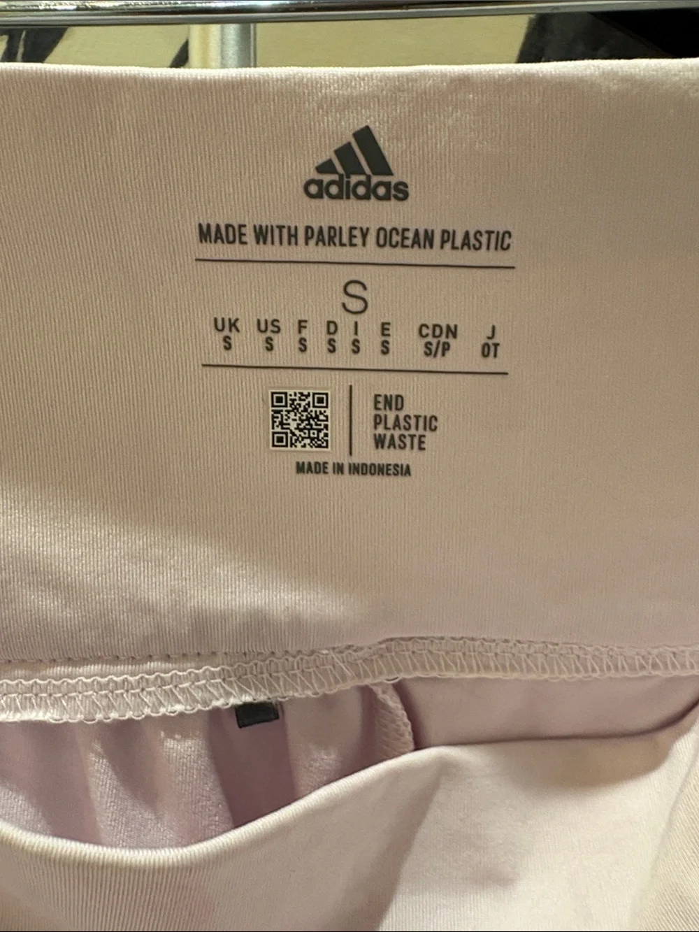 adidas Light Pink Athletic Skirt with Built-In Shorts